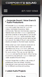 Mobile Screenshot of corporatesound.com.au